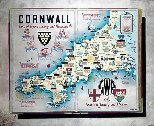 The Enchanting Map of Cornwall 2024